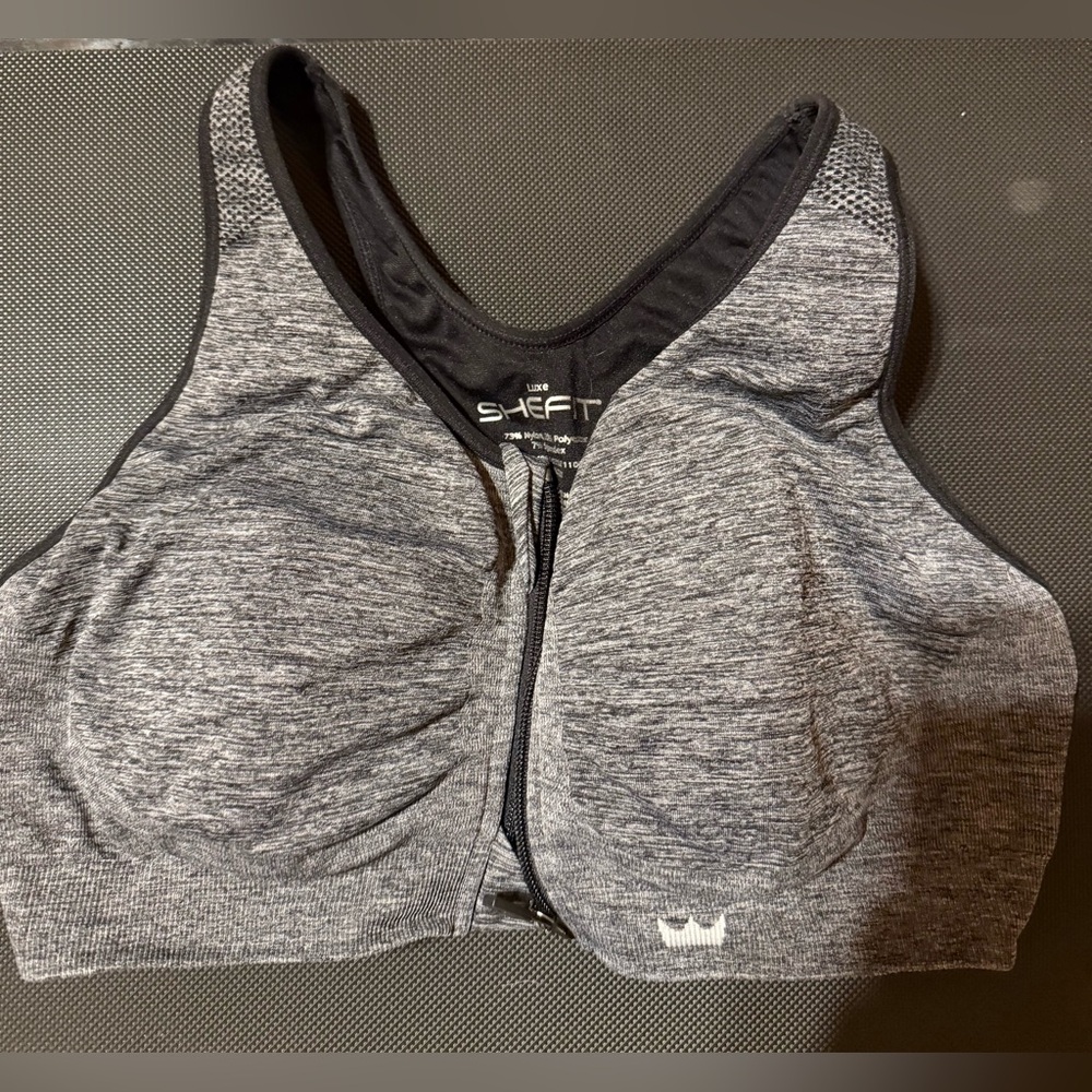 SHEFIT Heather Gray Sports Bra